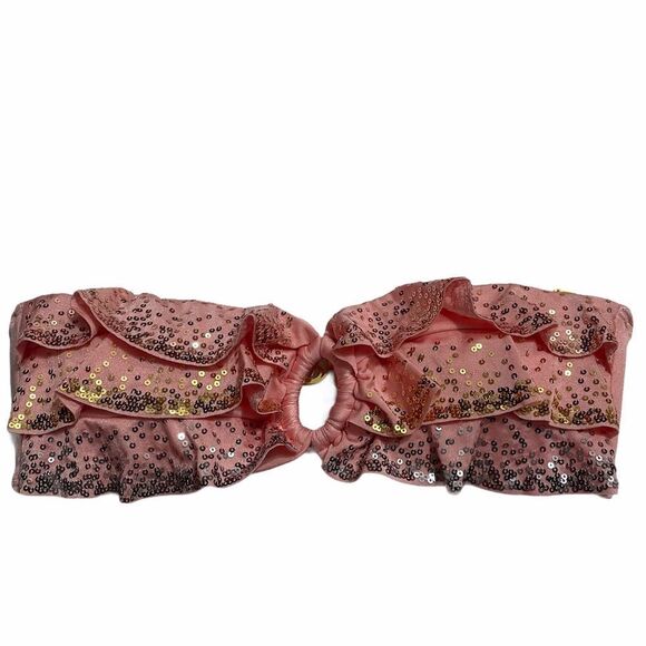Victoria’s Secret Sequin Ruffle Strapless Bikini - Picture 1 of 3